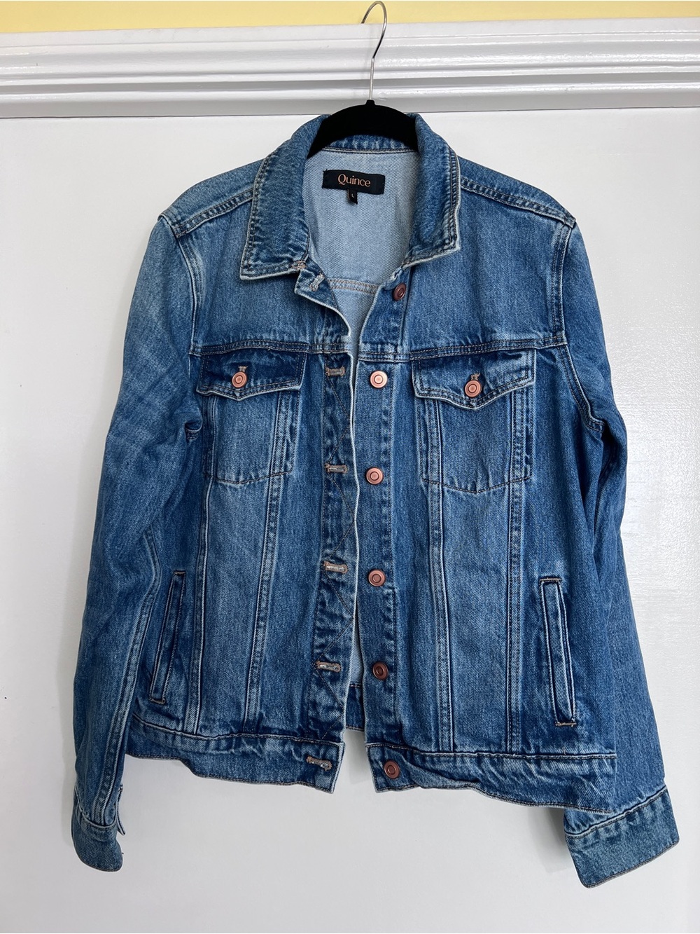 Quince Women's Medium Blue Denim Jacket
